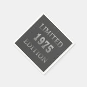 Geboren in 1975, 50ste verjaardag servet (Hoek)