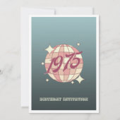 Geboren in 1975 50ste verjaardag Uitnodiging (Achterkant)