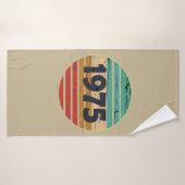 Geboren in 1975 50ste verjaardagscadeau badhanddoek (Badhanddoek)