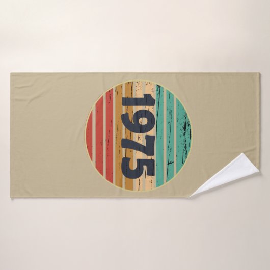 Geboren in 1975  50ste verjaardagscadeau badhanddoek (Badhanddoek)