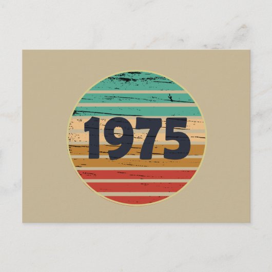 Geboren in 1975  50ste verjaardagscadeau feestdagenkaart (Voorkant)