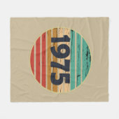 Geboren in 1975  50ste verjaardagscadeau fleece deken (Voorkant (Horizontaal))
