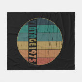 Geboren in 1975  50ste verjaardagscadeau fleece deken (Voorkant (Horizontaal))