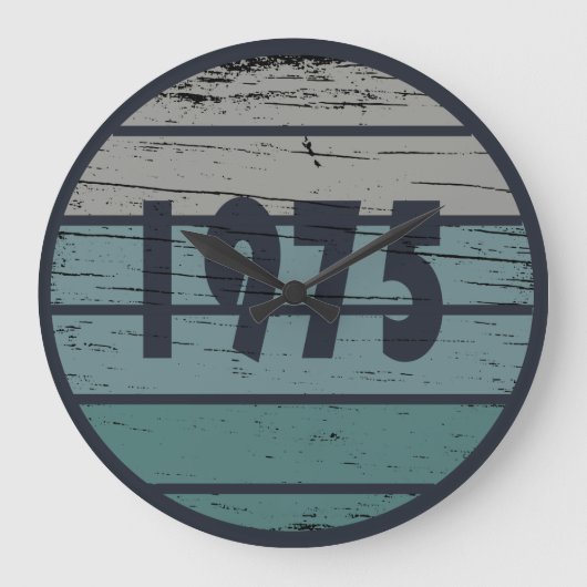 Geboren in 1975  50ste verjaardagscadeau grote klok (Voorkant)