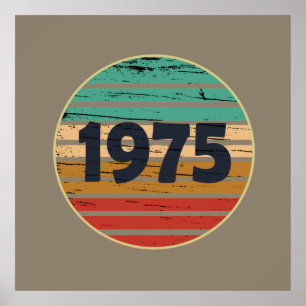 Geboren in 1975  50ste verjaardagscadeau poster