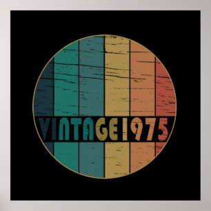 Geboren in 1975  50ste verjaardagscadeau poster