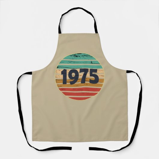 Geboren in 1975 50ste verjaardagscadeau schort (Voorkant)