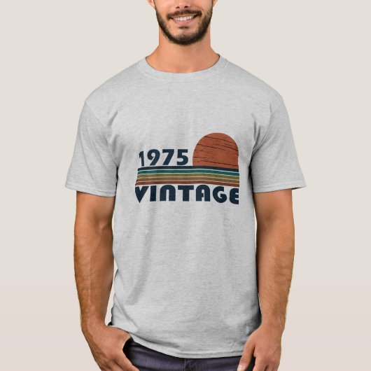 Geboren in 1975  50ste verjaardagscadeau t-shirt (Voorkant)