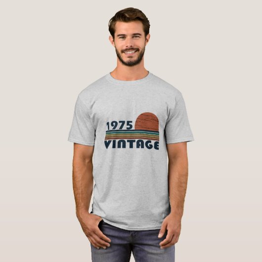 Geboren in 1975  50ste verjaardagscadeau t-shirt (Voorkant volledig)