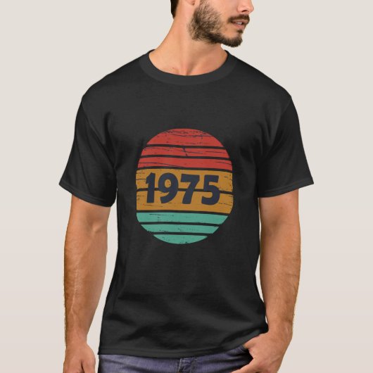 Geboren in 1975 50ste verjaardagscadeau t-shirt (Voorkant)