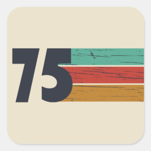Geboren in 1975  50ste verjaardagscadeau vierkante sticker