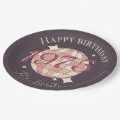 Geboren in 1975 50ste verjaardagsfeest decor Papie Papieren Bordje (Gekanteld)