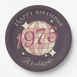 Geboren in 1975 50ste verjaardagsfeest decor Papie Papieren Bordje
