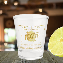 Geboren in 1975 50ste verjaardagsfeest drink barwa shot glas