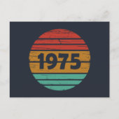 Geboren in 1975  50ste verjaardagsfeest feestdagenkaart (Voorkant)