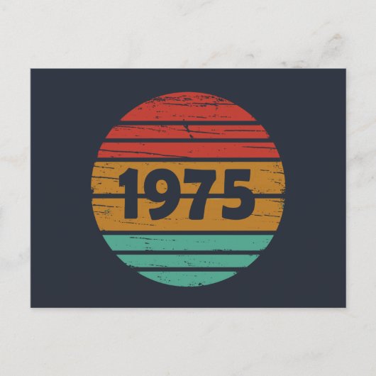 Geboren in 1975  50ste verjaardagsfeest feestdagenkaart (Voorkant)
