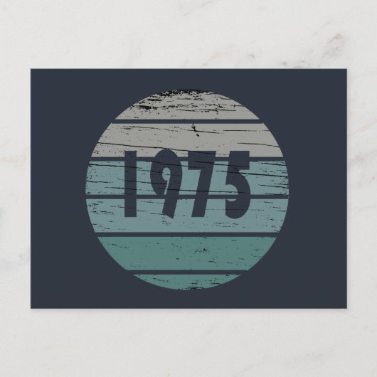 Geboren in 1975  50ste verjaardagsfeest feestdagenkaart (Voorkant)