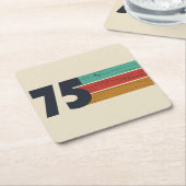 Geboren in 1975  50ste verjaardagsfeest kartonnen onderzetters (Schuin)