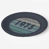 Geboren in 1975  50ste verjaardagsfeest papieren bordje (Gekanteld)