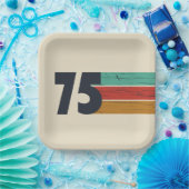 Geboren in 1975 50ste verjaardagsfeest papieren bordje (Feest)