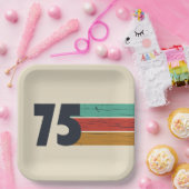 Geboren in 1975 50ste verjaardagsfeest papieren bordje (Feest)
