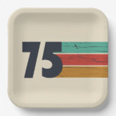 Geboren in 1975  50ste verjaardagsfeest papieren bordje (Voorkant)