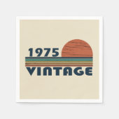 Geboren in 1975  50ste verjaardagsfeest servet (Voorkant)