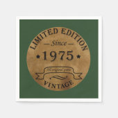 Geboren in 1975 50ste verjaardagsfeest servet (Voorkant)