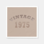 Geboren in 1975  50ste verjaardagsfeest servet (Voorkant)