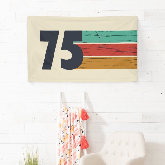 Geboren in 1975  50ste verjaardagsfeest spandoek (Insitu)