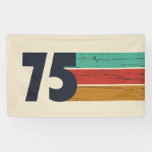 Geboren in 1975  50ste verjaardagsfeest spandoek (Horizontaal)