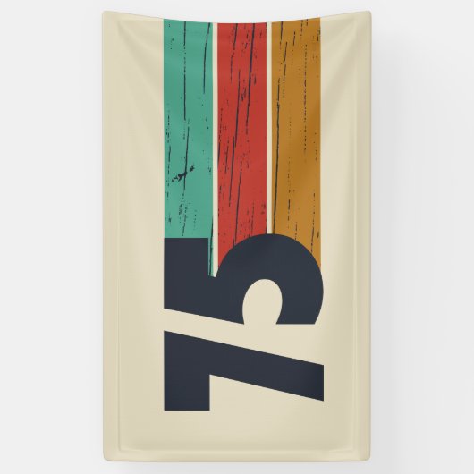 Geboren in 1975  50ste verjaardagsfeest spandoek (Verticaal)