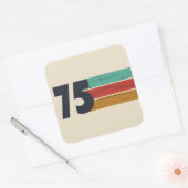 Geboren in 1975  50ste verjaardagsfeest vierkante sticker (Envelop)