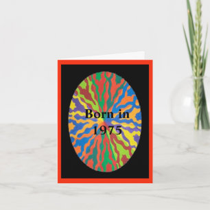 Geboren in 1975: 'Birthday' leuke feiten over het  Feestdagen Kaart