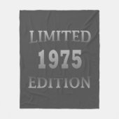 Geboren in 1975 gelimiteerde editie 50ste verjaard fleece deken (Voorkant)