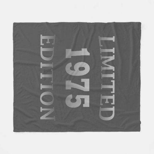 Geboren in 1975 gelimiteerde editie 50ste verjaard fleece deken (Voorkant (Horizontaal))