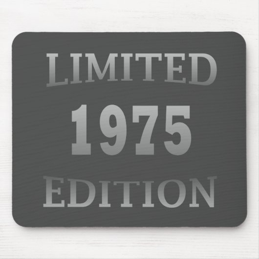 Geboren in 1975 gelimiteerde editie 50ste verjaard muismat (Voorkant)