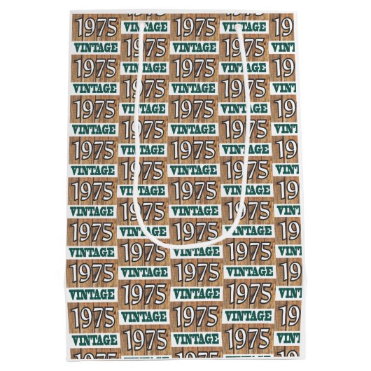 Geboren in 1975 middelgrote cadeautas (Achterkant)