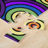 Geboren in 1975 Retro Geometrische naam Legpuzzel (Zijkant)