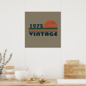 Geboren in 1975 verjaardag poster (Keuken)