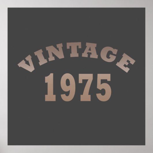 geboren in 1975 verjaardag poster (Voorkant)