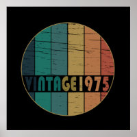 Geboren in 1975 vintage verjaardagscadeau