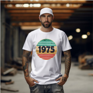 Geboren in 1975 vintage verjaardagscadeau t-shirt