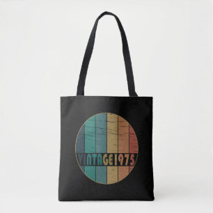 Geboren in 1975 vintage verjaardagscadeau tote bag