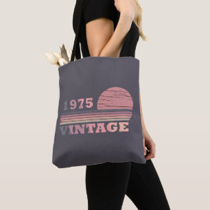 geboren in 1975 vintage verjaardagscadeau tote bag