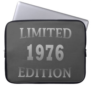geboren in 1976 50e verjaardag cadeau laptop sleeve