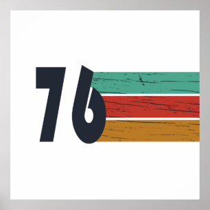 Geboren in 1976 50e verjaardag cadeau poster