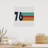 Geboren in 1976 50e verjaardagscadeau poster (Keuken)
