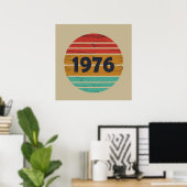 Geboren in 1976 50e verjaardagscadeau poster (Thuiskantoor)