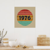 Geboren in 1976 50e verjaardagscadeau poster (Keuken)